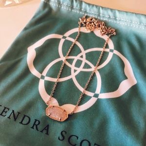 Kendra Scott Elisa Rose Gold Pendant Necklace